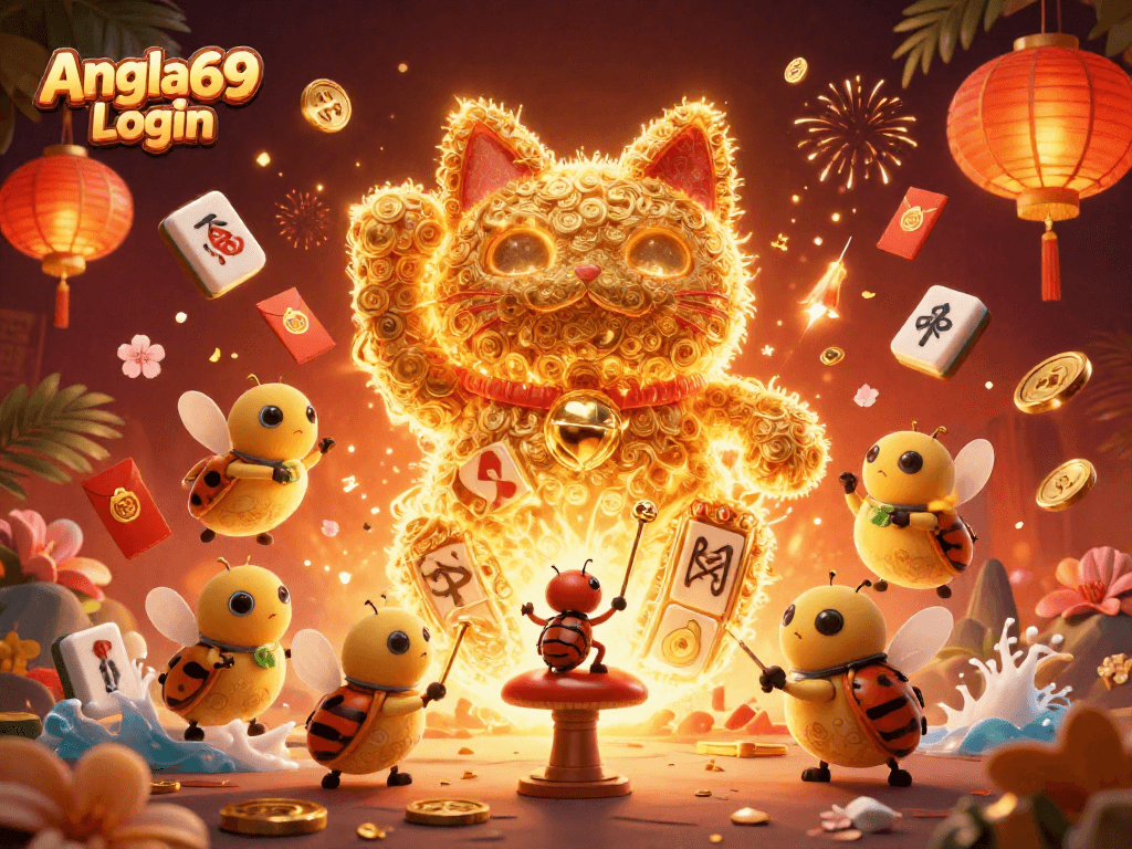 Play Angka69 Login to experience thrilling slot gameplay with a lucky charm atmosphere.