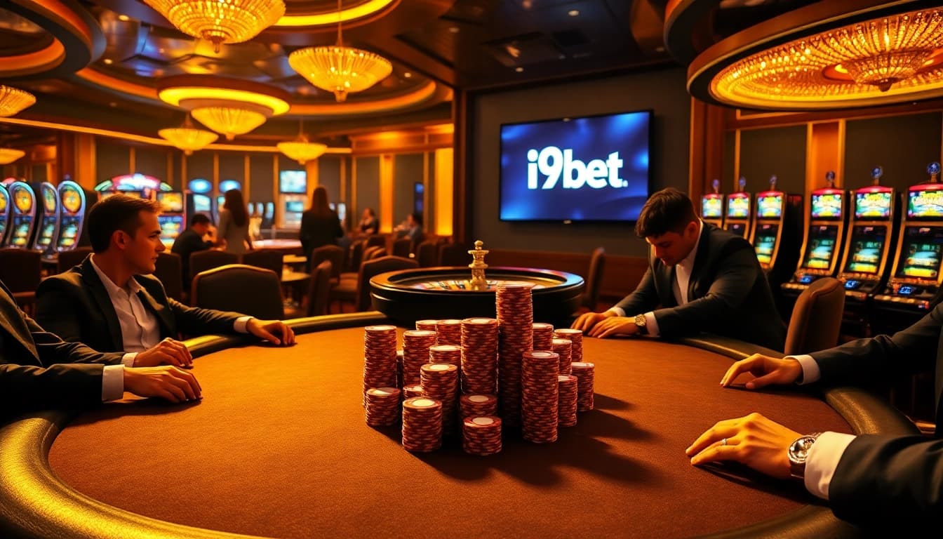 Experience exciting gameplay at i9bet with vibrant casino tables and enthusiastic players enjoying their bets.