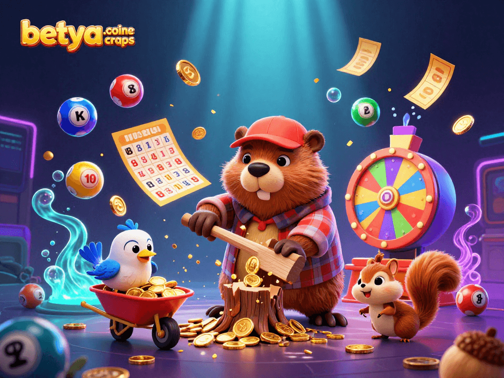 Engage with vibrant betya.com online craps action through a colorful, dynamic casino scene.