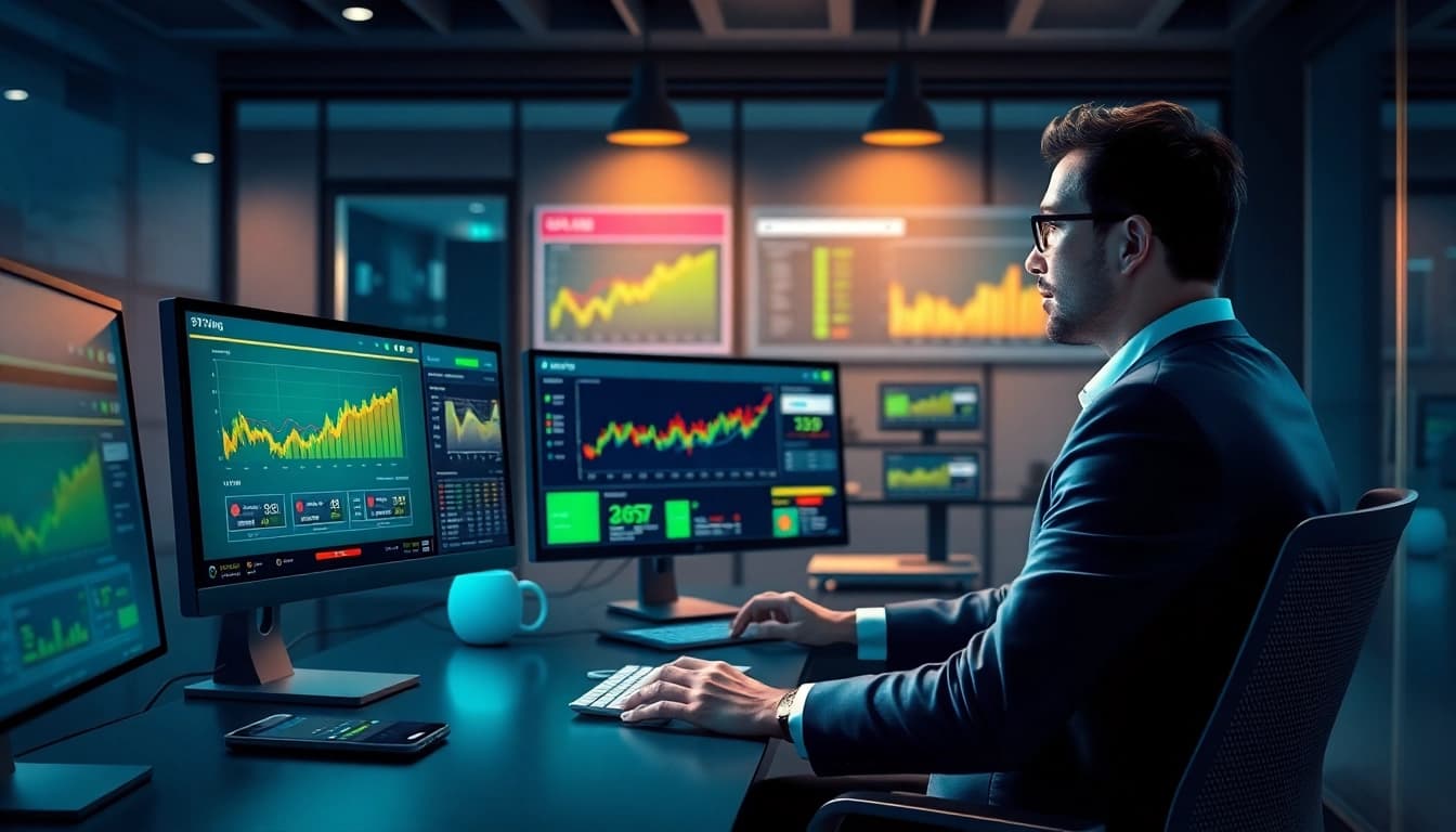 Scène de bureau numérique moderne mettant en avant les plateformes de paris en ligne et d’assurance de 79king, soulignant sécurité et innovation en 2025