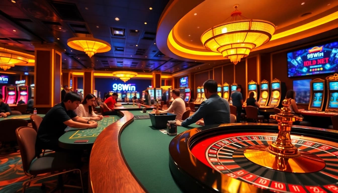 Experience the thrill of gaming at 98Win, where excitement meets high stakes.