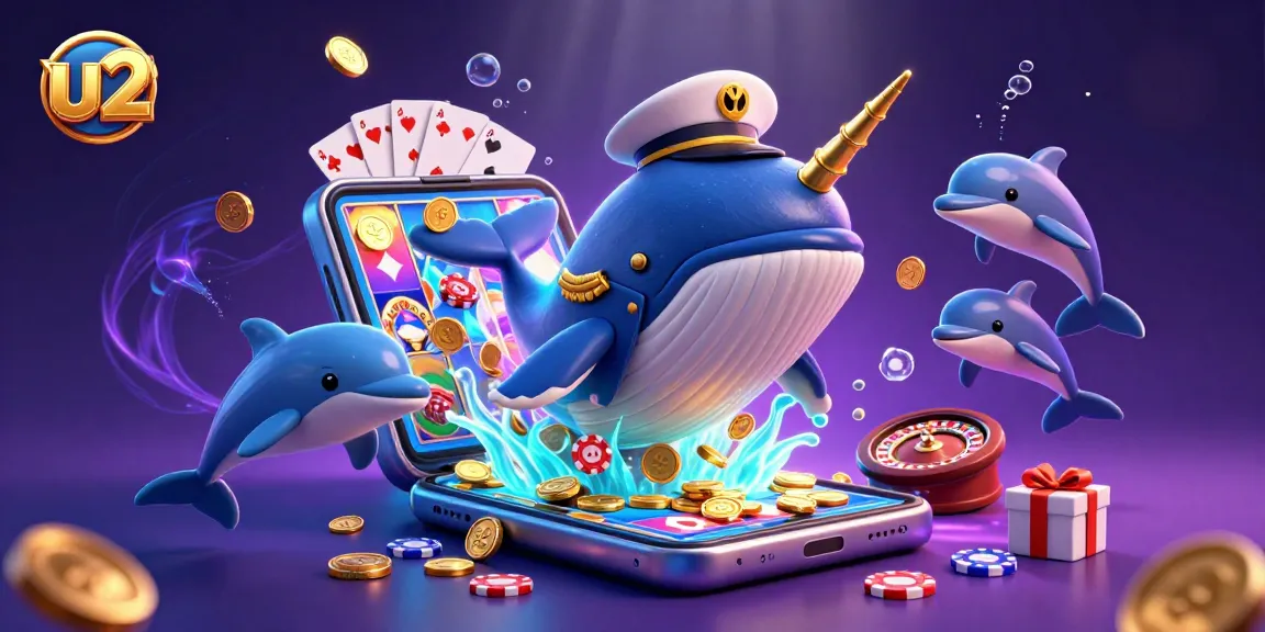 Play winning slot games at u2 while giant sea creatures breach a treasure-filled casino.
