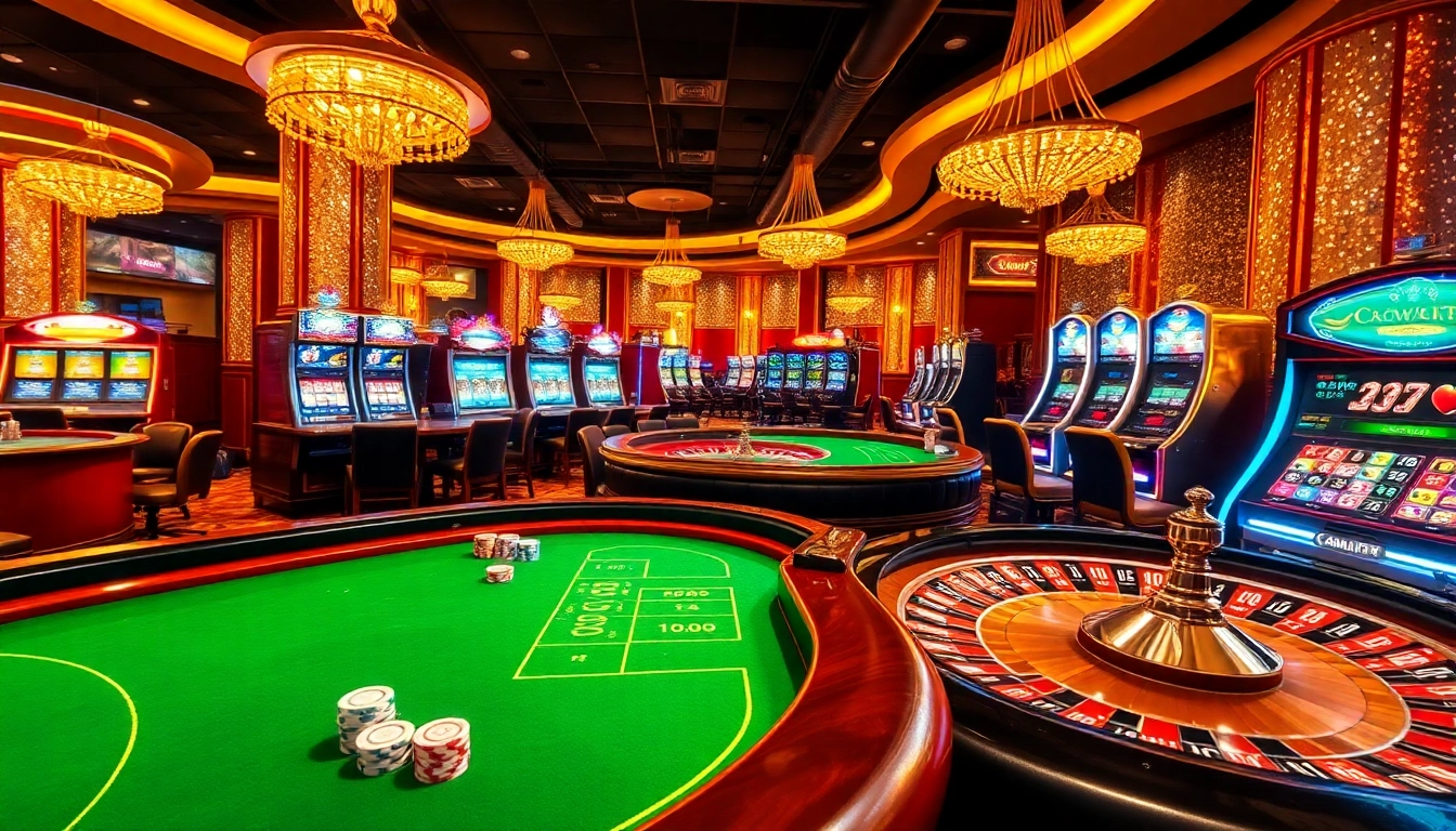 Players enjoying vibrant table games and slot machines at https://s8.kim/, experiencing the thrill of casino excitement.
