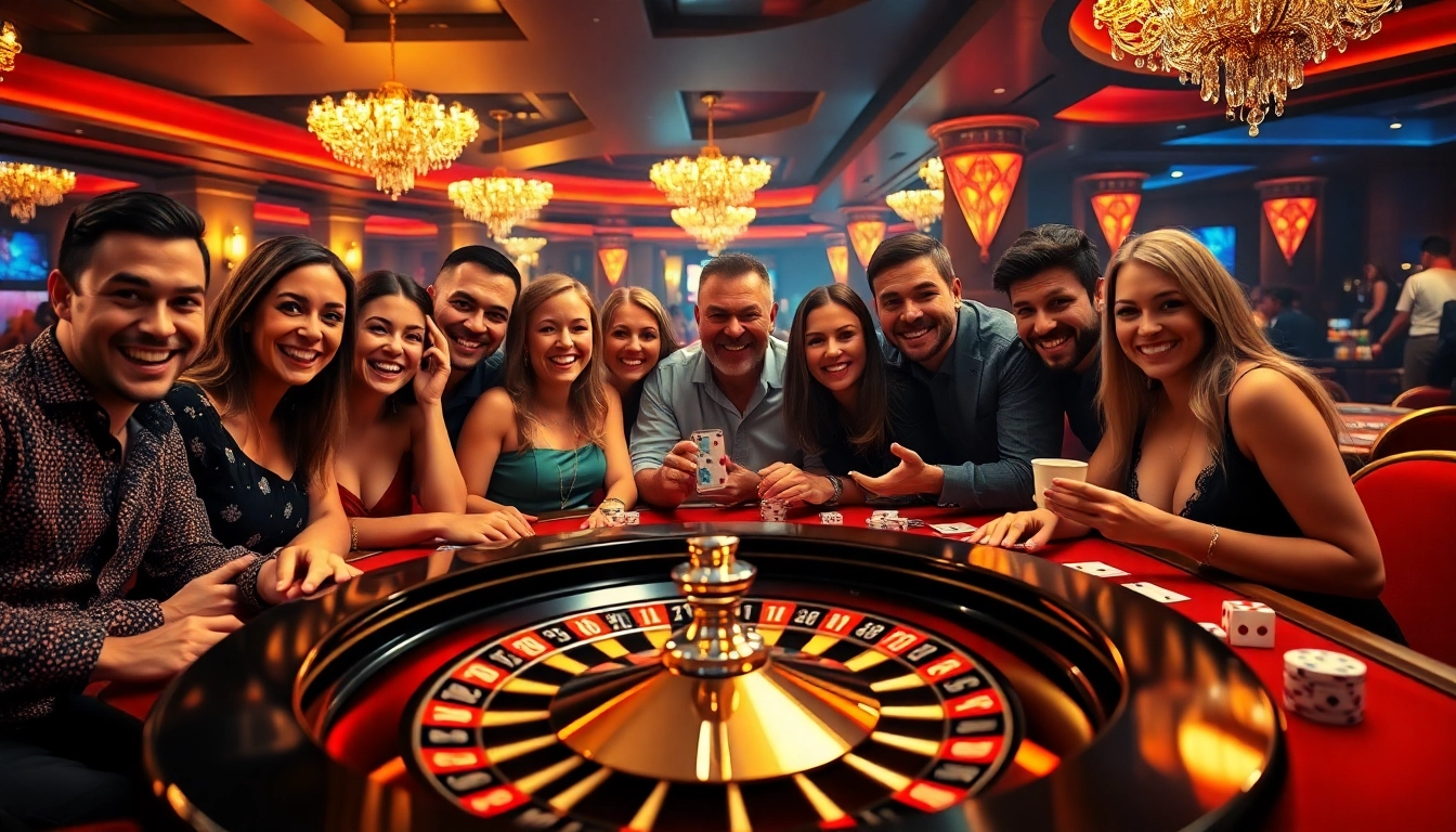 Players enjoying the thrilling ambiance at GemBet Betting Site's Roulette table.