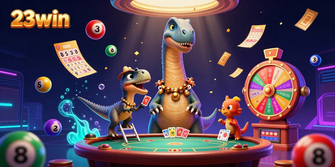 Engage with vibrant gaming elements in 23win's dynamic casino world.