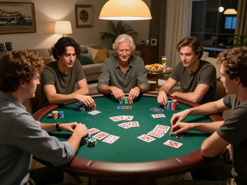 Players enjoying an engaging poker game on trang chủ 5679 with social interactions and strategy