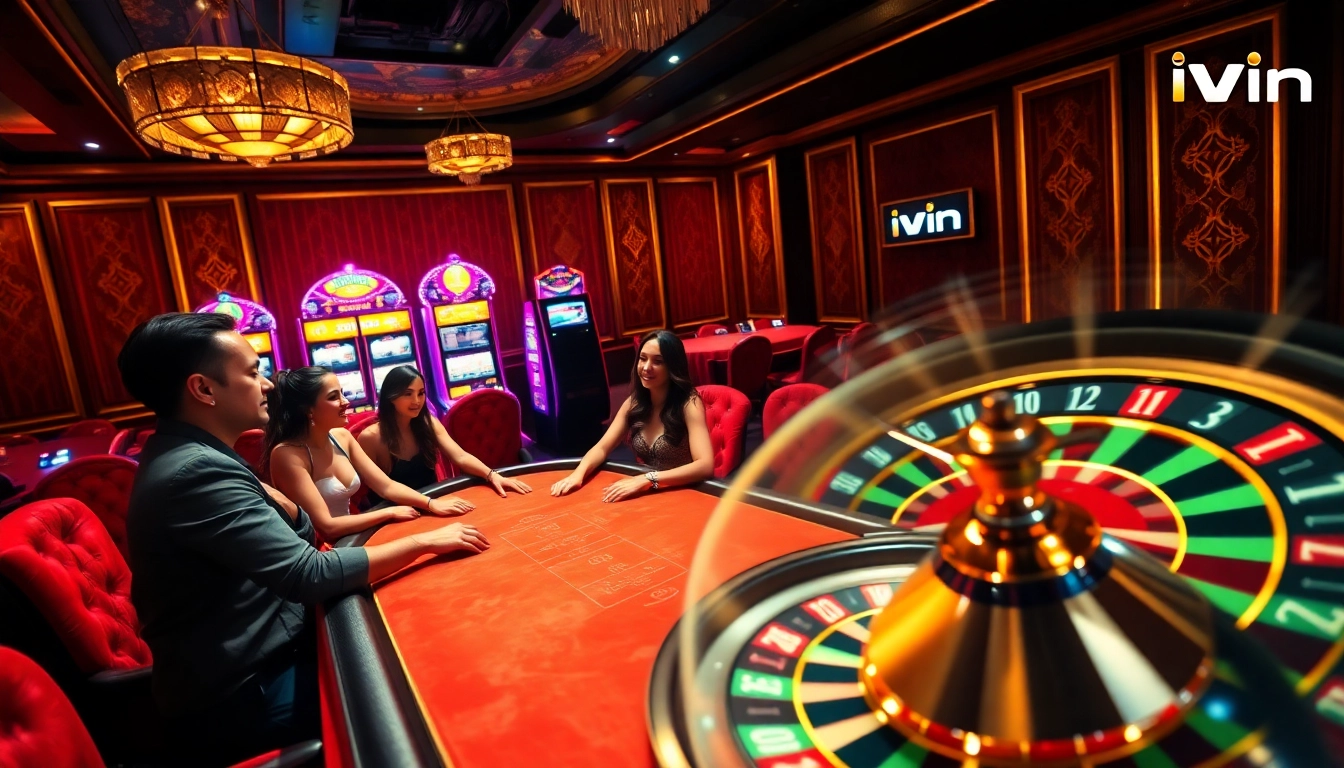 Dealing cards at an iWin poker table in a luxurious casino setting