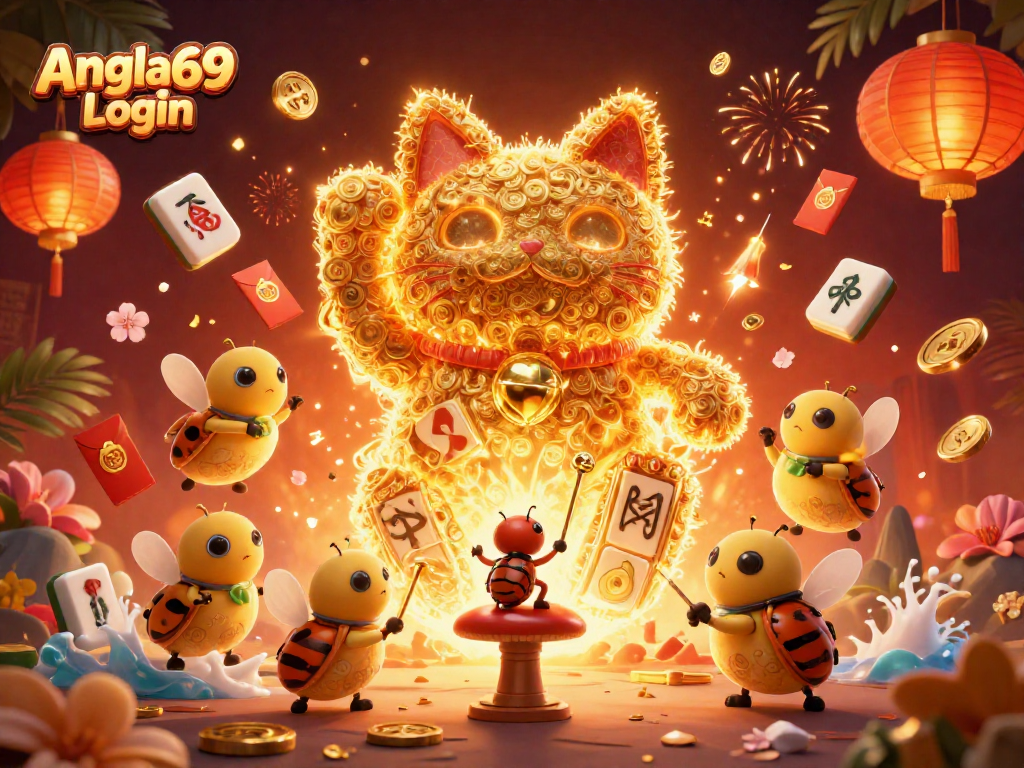 Play Angka69 Login to experience thrilling slot gameplay with a lucky charm atmosphere.