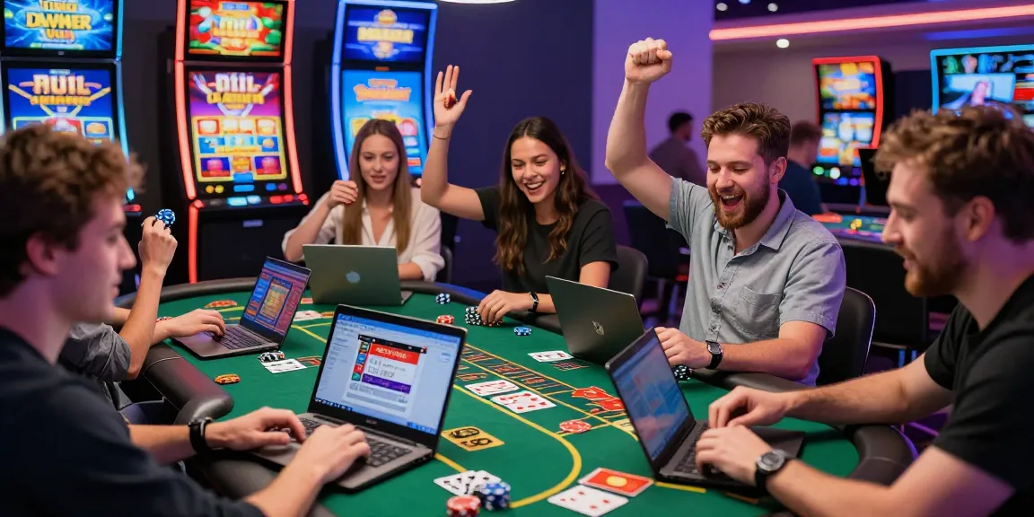 Players enjoying the excitement at credit card casinos https://brcs.co.uk with live dealer games and colorful graphics.