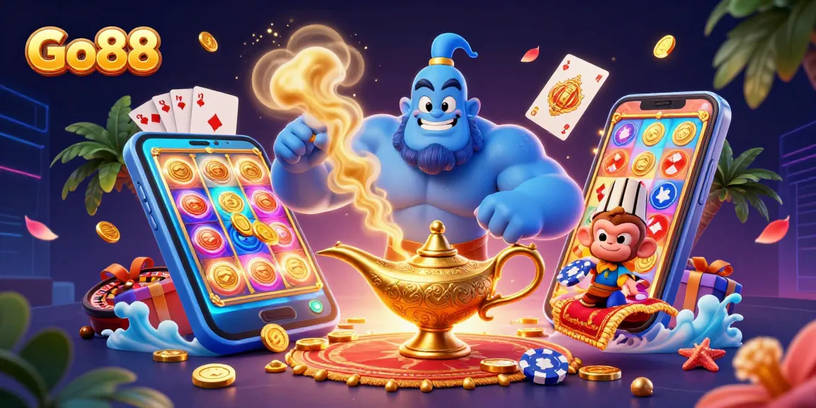 Engage with Go88's thrilling games in a vibrant 3D scene filled with enchantment and excitement.