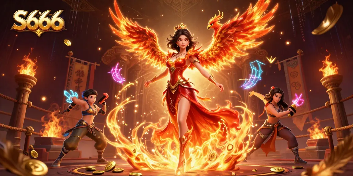 Experience thrilling wins at S666 with stunning visuals and betting elements in a dynamic casino scene.