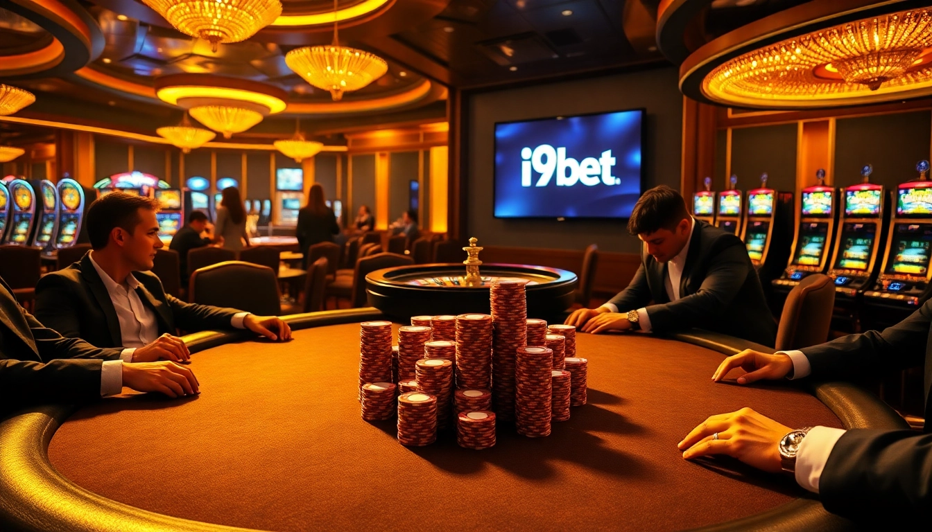 Experience exciting gameplay at i9bet with vibrant casino tables and enthusiastic players enjoying their bets.