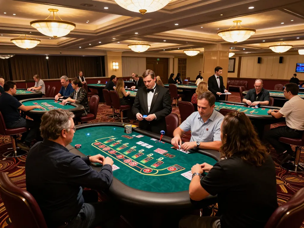 tg88 players enjoying thrilling blackjack game with professional dealers managing bets