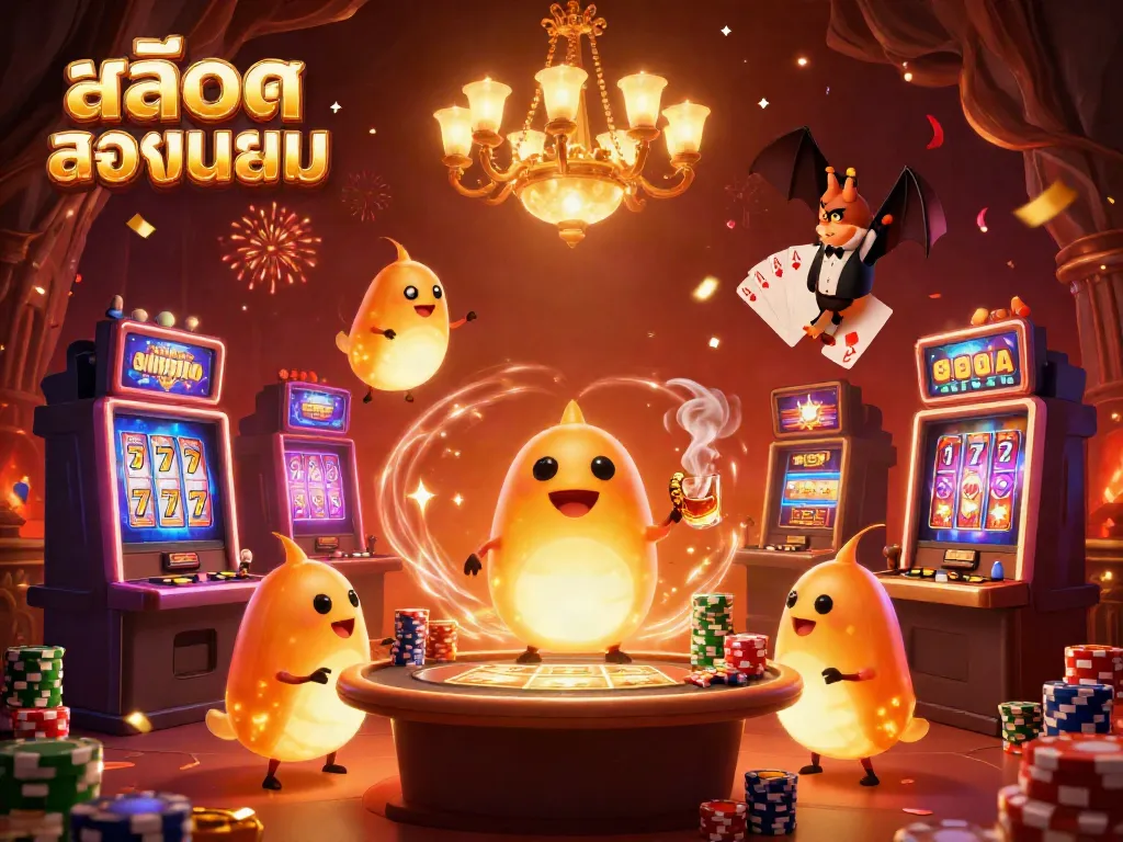 Experience the excitement ofสล็อตยอดนิยม as glowworms illuminate a vibrant cave casino atmosphere.