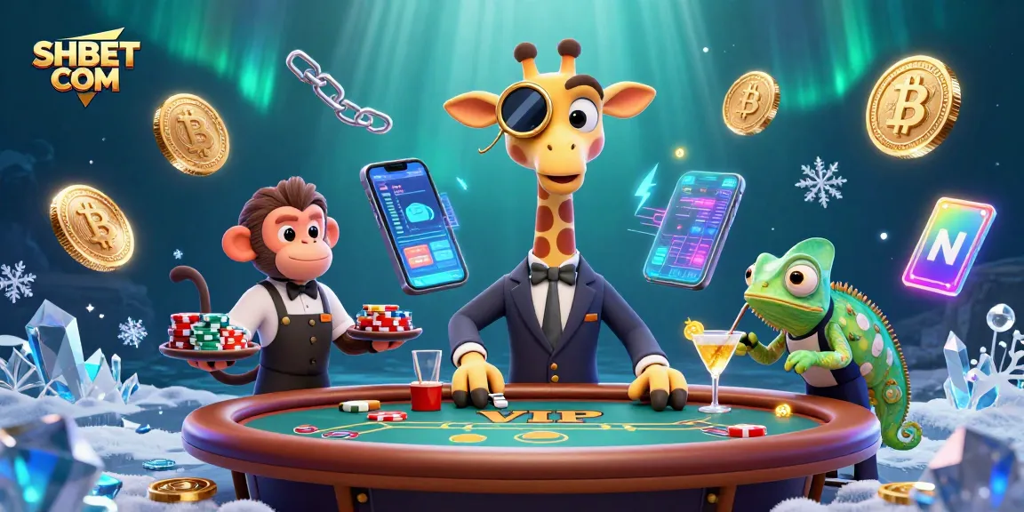 Experience the thrill of gaming at SHBET COM with vibrant casino elements and animated characters.