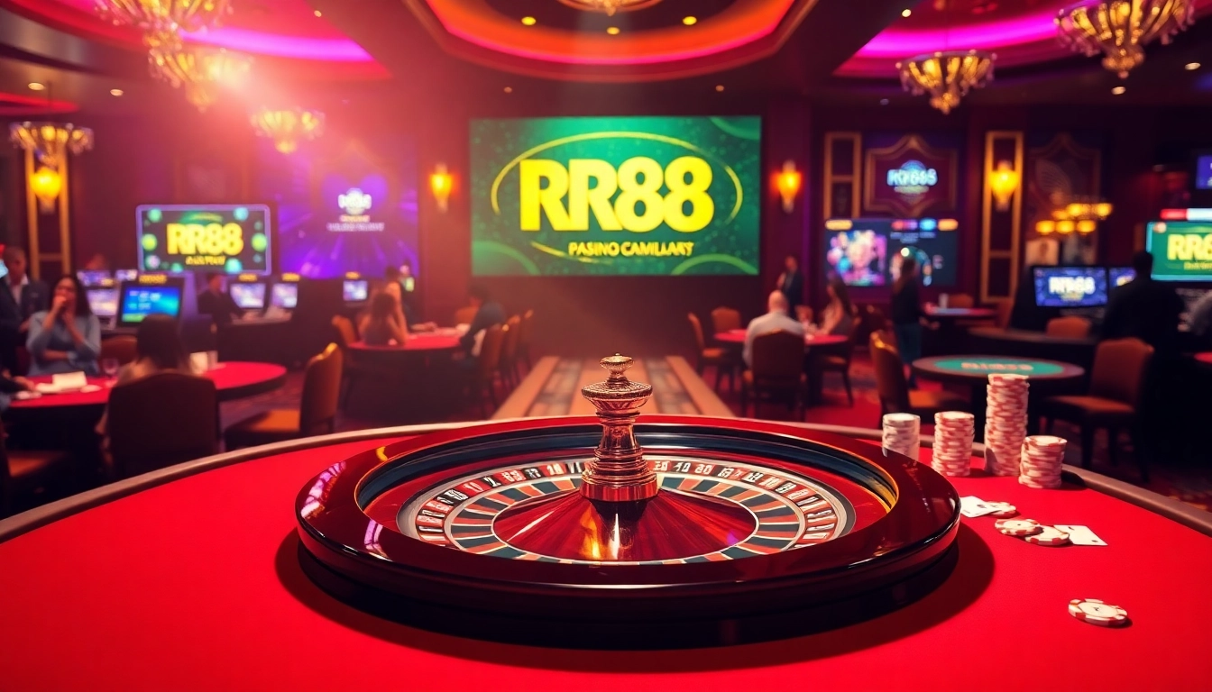 Experience the thrill of RR88 at a vibrant casino table filled with excitement and opportunity.
