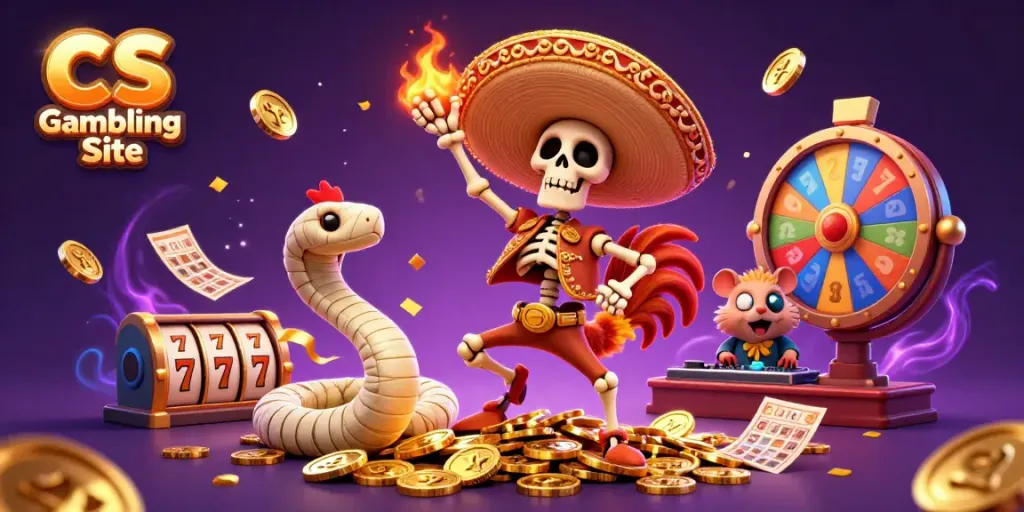 Experience exciting gameplay at CS Gambling Site with dynamic casino characters and thrilling game elements.