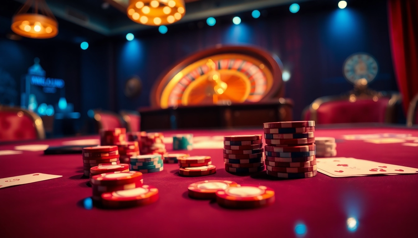 Winning at nhà cái mm88 with intense casino action and vibrant roulette wheel.