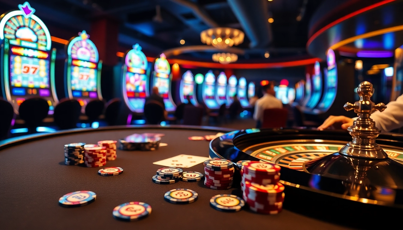 Experience the excitement of 68VIP with vibrant casino tables, poker chips, and thrilling gameplay.