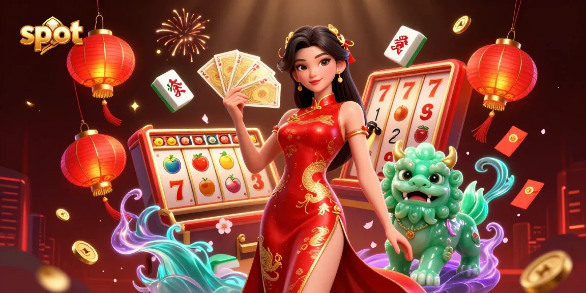 Spin slots and explore vibrant games with a traditional gamer in an exciting casino scene.