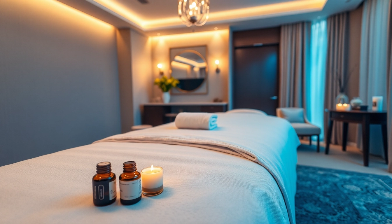 Relaxing 수원출장마사지 setup with soothing ambiance and professional therapist.