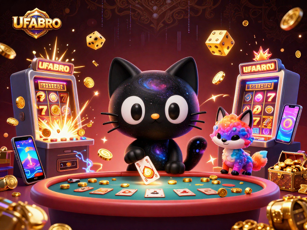 Experience thrilling gaming with UFABRO's cosmic casino, featuring animated slots and rewards.
