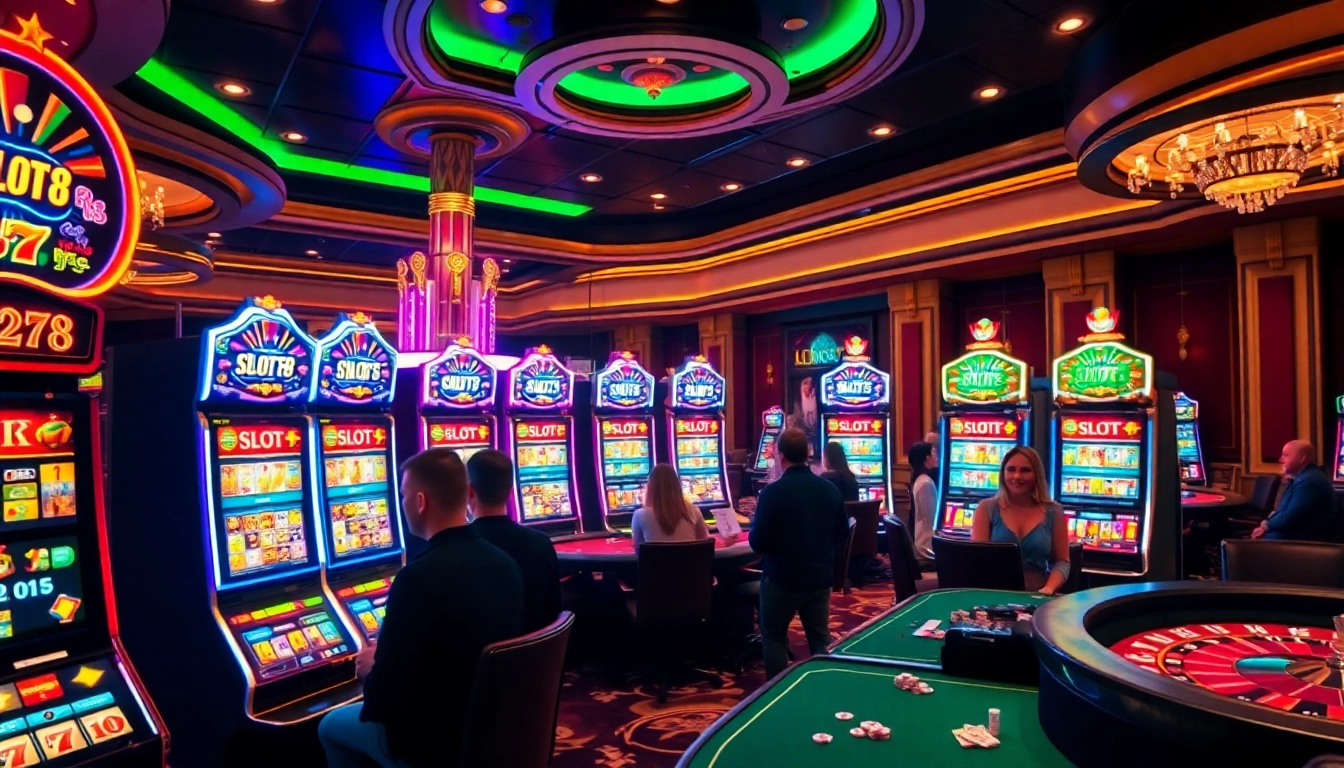 Experience the thrill of SLOTS8 with dynamic slot machines and casino excitement.