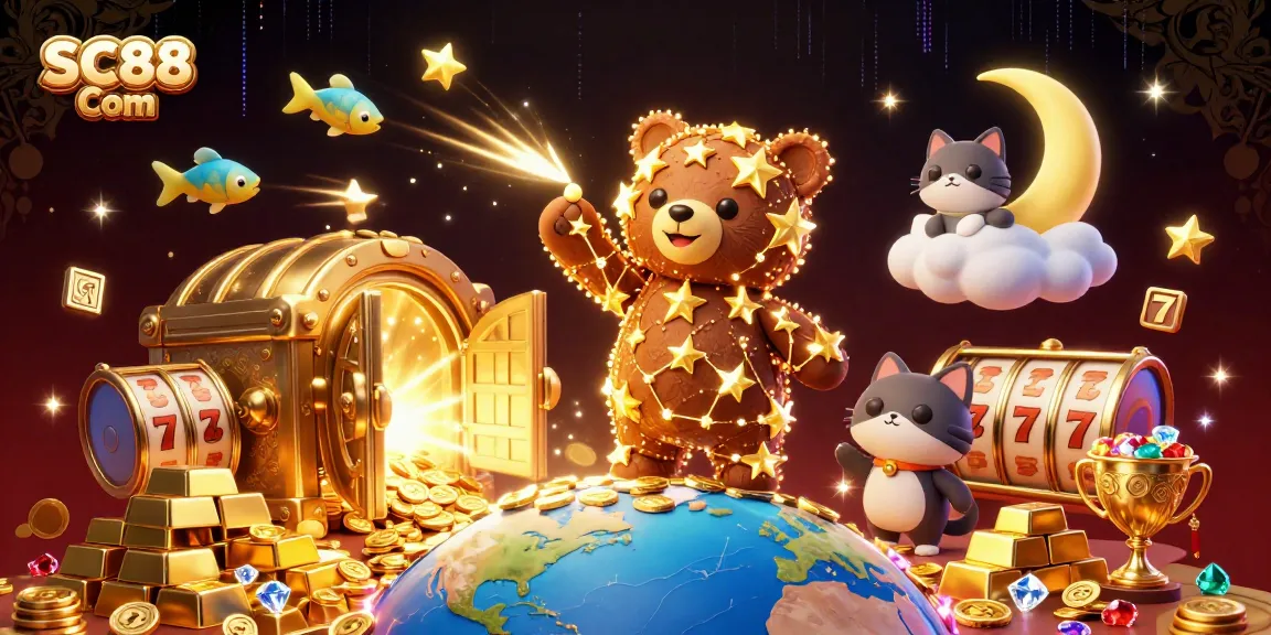 Experience the thrill of gaming with SC88 Com's vibrant casino universe packed with treasures and energetic characters.