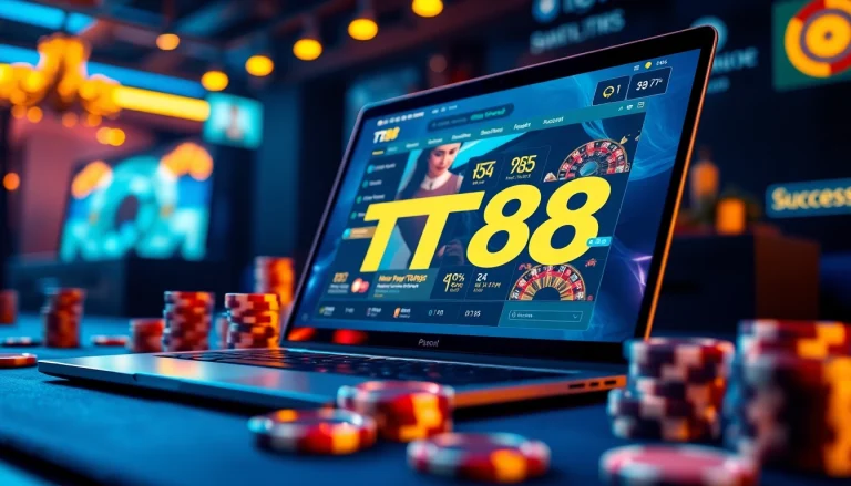 Experience the vibrant TT88 online gaming platform with its sleek interface, engaging visuals, and dynamic environment.