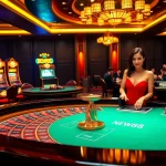 Experience the excitement of New88 with vibrant casino tables and immersive gaming atmosphere.