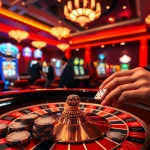 Experience the thrill of MM88 casino with players actively betting at roulette and poker tables.