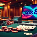 Experience the thrill of xx88 with engaging casino games and vibrant gambling visuals.