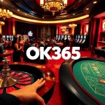 Experience the thrill of OK365 casino gaming with vibrant blackjack and roulette excitement.