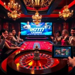 Experience thrilling gameplay at an IH777 casino table with vibrant chips and cards.