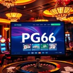 PG66 players engaging with slot machines and casino tables in an upscale environment.