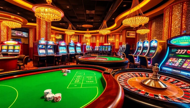 Players enjoying vibrant table games and slot machines at https://s8.kim/, experiencing the thrill of casino excitement.