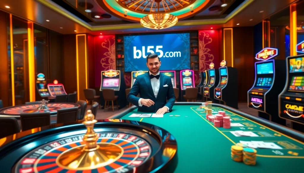 Experience thrilling online gambling at bl555.com with intense action at the poker table.