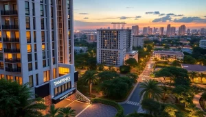 Visualize the tampines st 95 ec, featuring modern architecture and lush greenery in an urban setting.