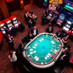 Experience the thrill at Casino TG88 with vibrant poker tables and lively slot machines.