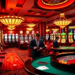 Experience the thrilling atmosphere of xx88 with professional gamblers at vibrant casino tables.