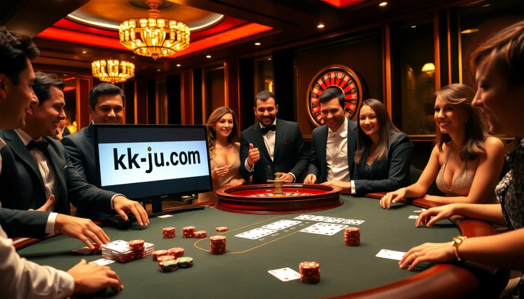 Experience thrilling poker at https://kjc.uk.com/ with high-stakes chips and an elegant setup.