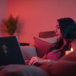 Engaging virtual interaction with sexting AI in a cozy chat environment.