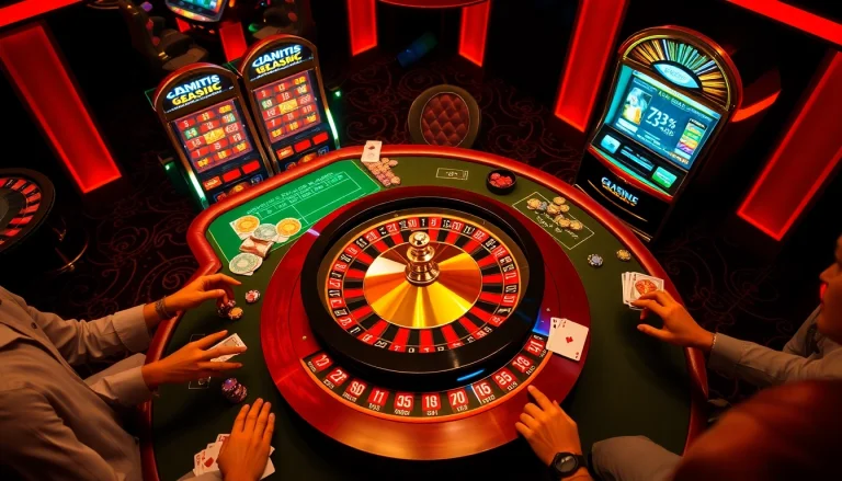 Players engaging at the luxurious TA88C casino roulette table with vibrant colors and chips.