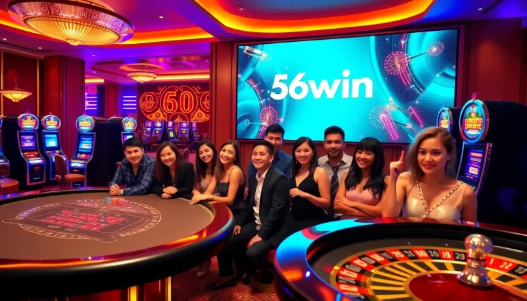 Experience thrilling excitement at 56win casino with vibrant games and joyful players.