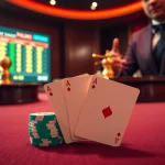 Experience the excitement of kèo nhà cái in a vibrant casino scene featuring poker chips and screens live betting.