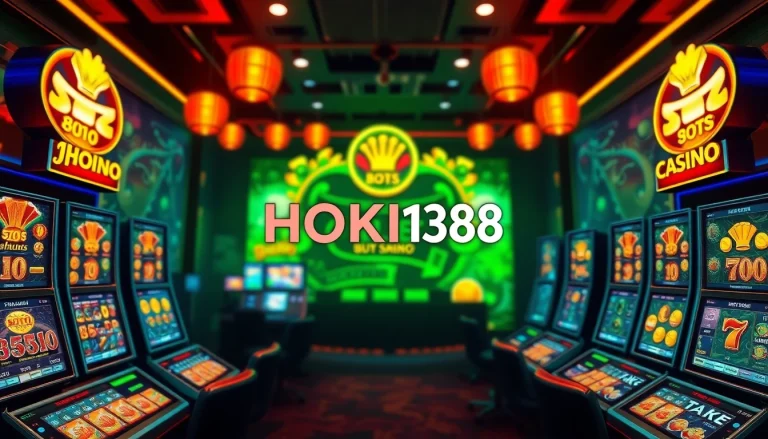 Experience the thrill of gaming with HOKI138's dynamic online casino interface.
