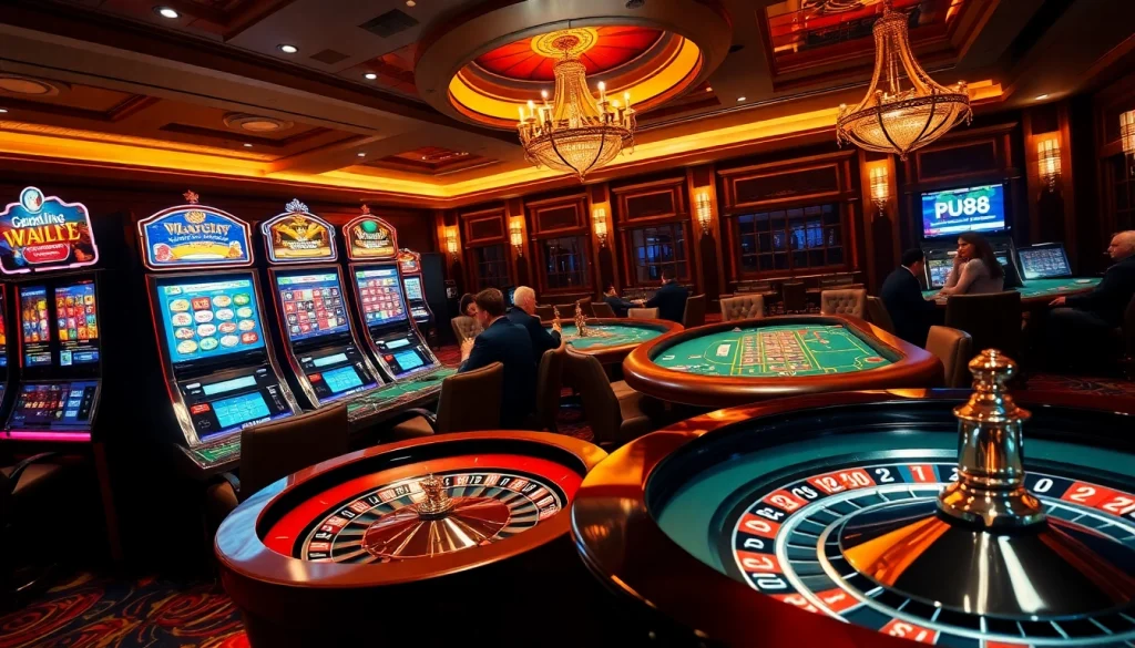 Experience thrilling moments at PU88 with energized players and sparkling casino tables.