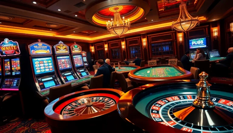 Experience thrilling moments at PU88 with energized players and sparkling casino tables.
