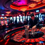 Engaging gambling scene at Jun 88 casino with roulette, chips, and players focused on excitement.
