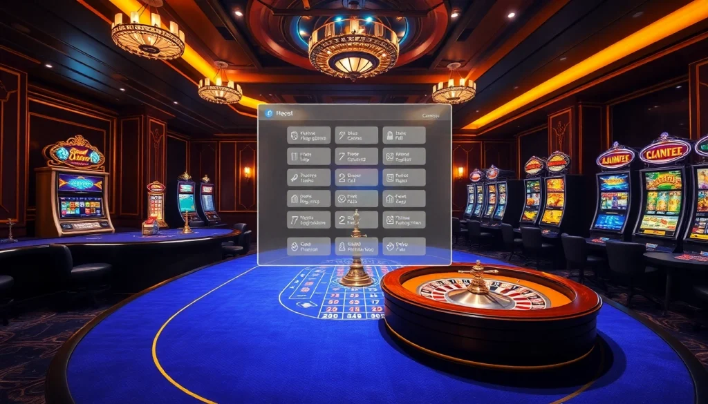 Experience the excitement of 링크모음 at a luxurious casino with vibrant slot machines and poker games.